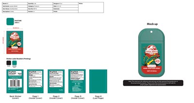 Smart Care Assorted Hand Sanitizer Spray-Jurassic World_88752 green.jpg packaging - Smart Care Assorted Hand Sanitizer Spray Jurassic World 88752 green
